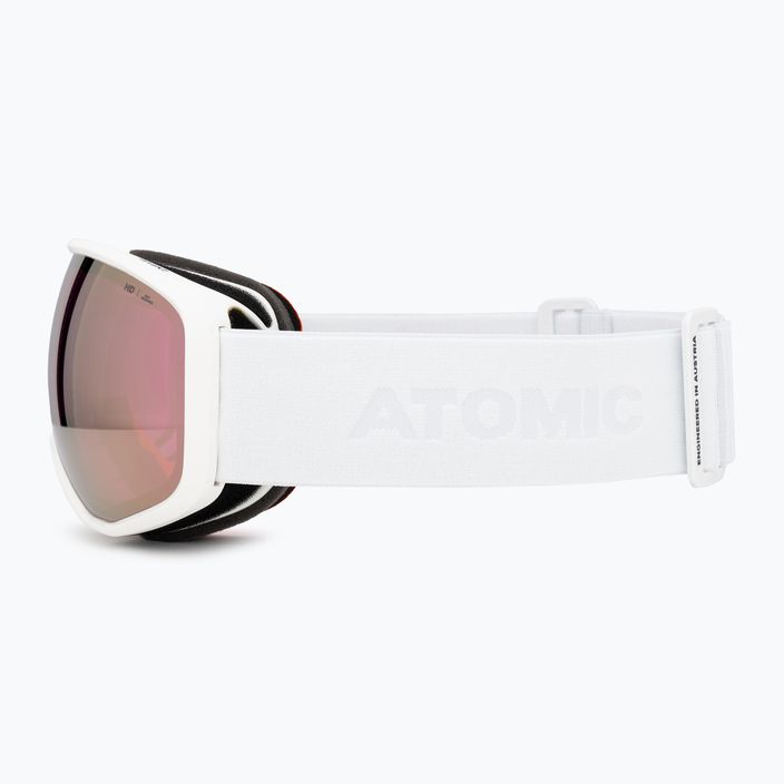 Atomic Revent HD weiß/rosa Kupfer Skibrille 4