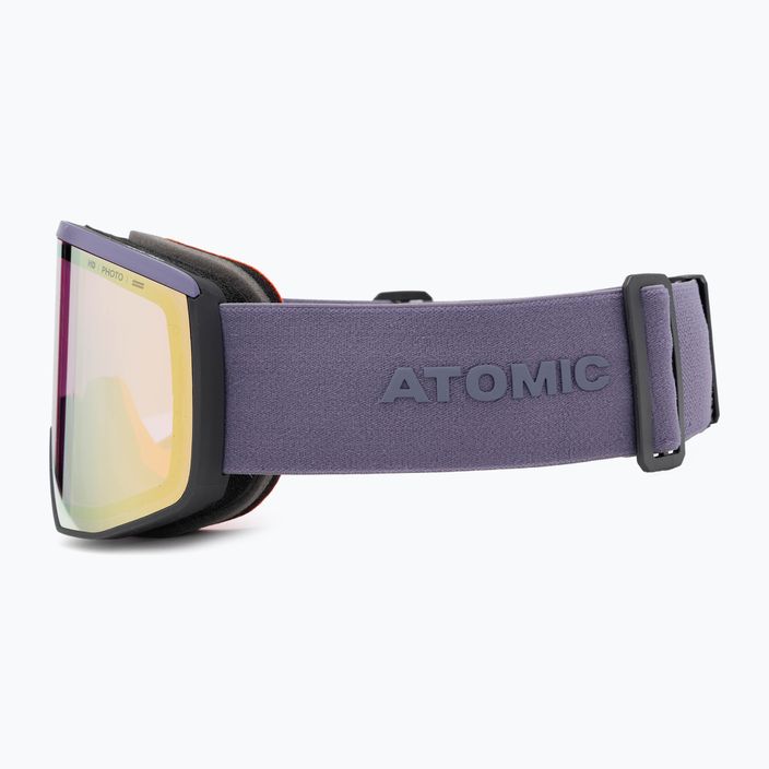 Atomic Four Pro HD Photo dunkellila/amber gold Skibrille 5