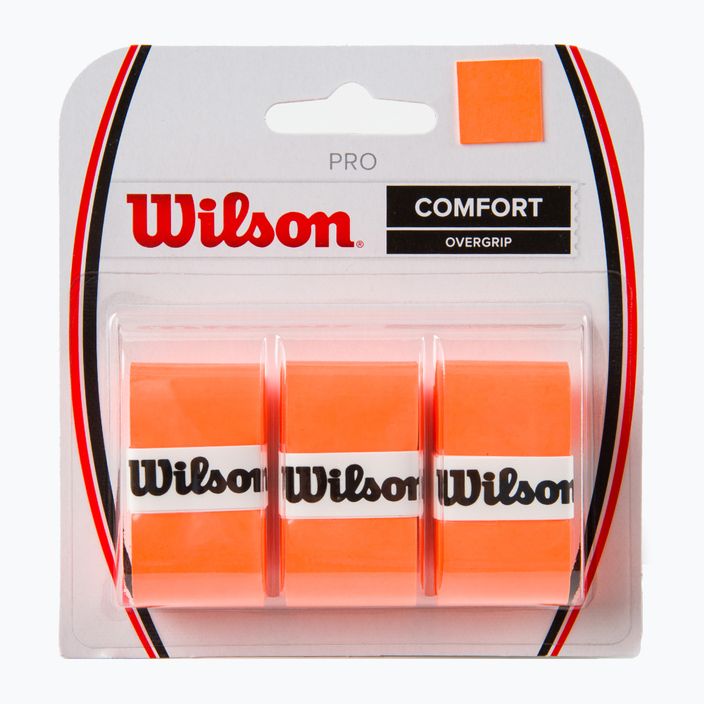 Wilson Pro Comfort Overgrip Tennisschlägerhüllen 3 Stück orange WRZ470820+
