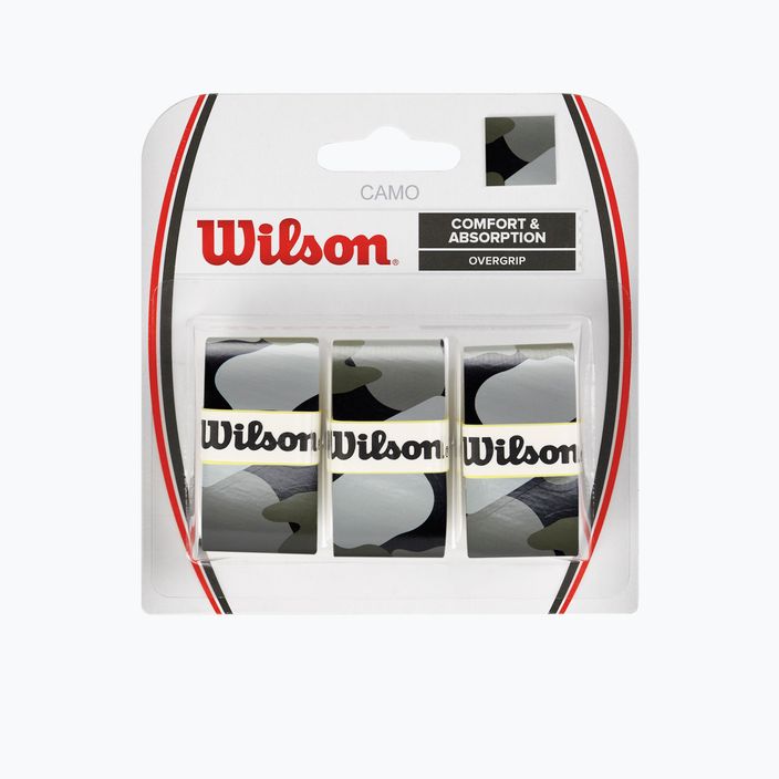 Wilson Camo Overgrip Tennisschlägerhüllen 3 Stück schwarz WRZ470830 2