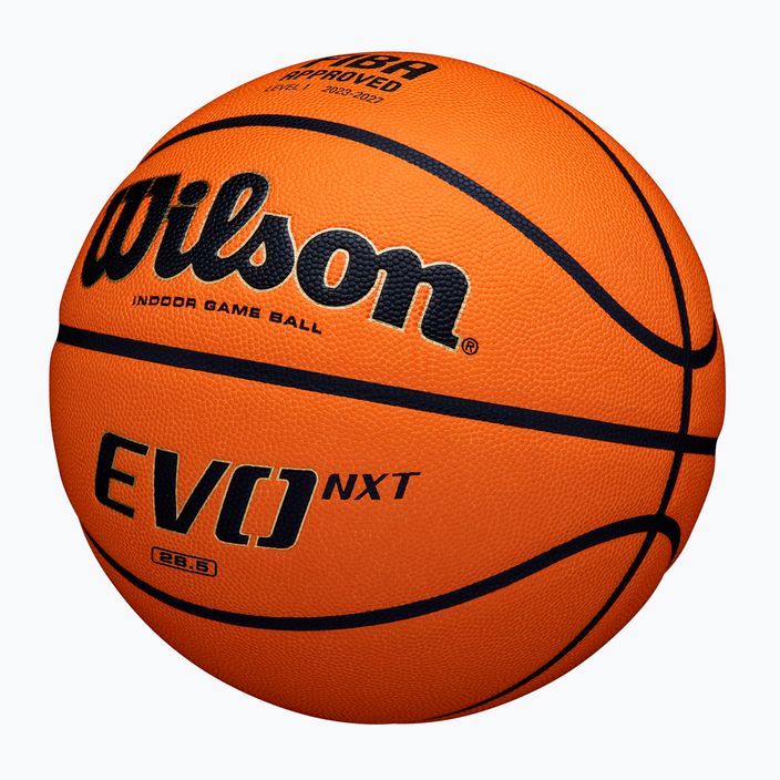 Wilson Basketball EVO NXT Fiba Game Ball orange Größe 7 2