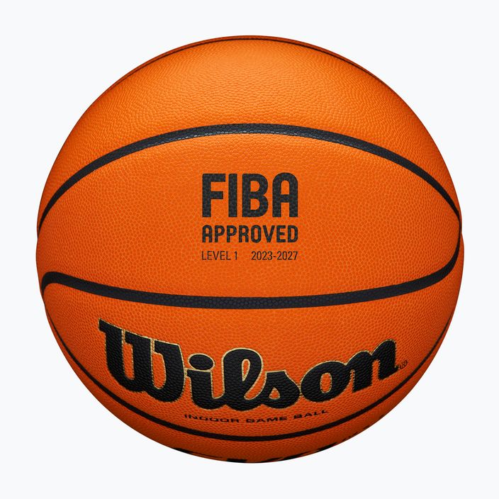 Wilson Basketball EVO NXT Fiba Game Ball orange Größe 7 4