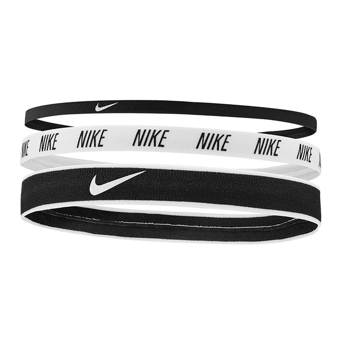 Nike Tidth Stirnbänder 3 Stück schwarz/weiss/schwarz 2