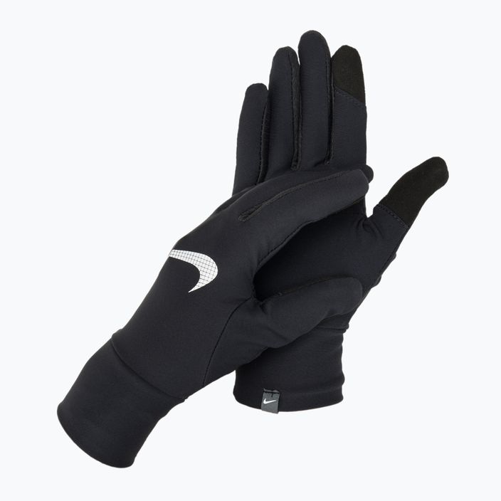 Herren Nike Essential Running Mütze + Handschuhe Set schwarz/schwarz/silber 2