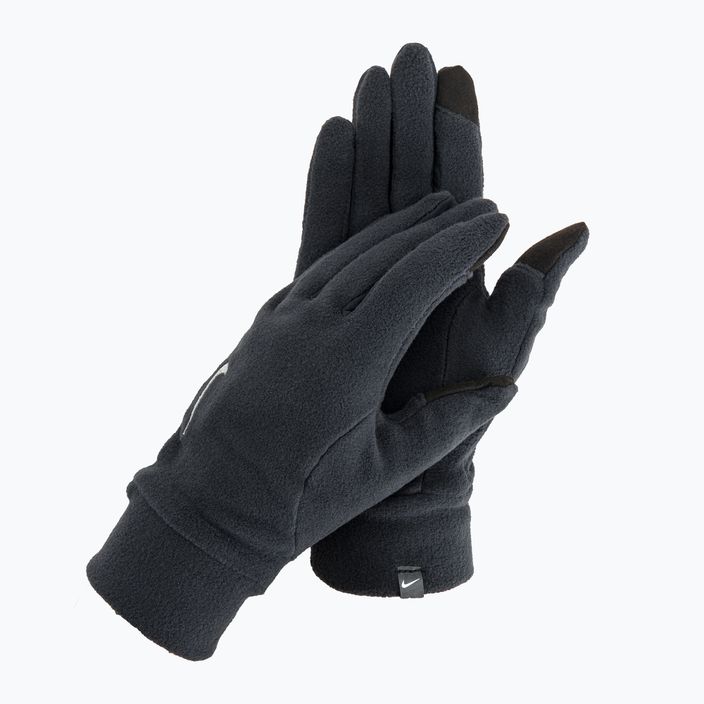 Herren Nike Fleece Mütze + Handschuhe Set schwarz/schwarz/silber 7