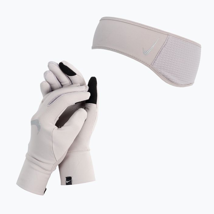 Damen-Armbinde + Handschuhe Set Nike Essential grau N1000598-931