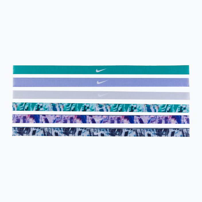 Nike Stirnbänder bedruckt 6 Stück grün/violett N0002545-322 2