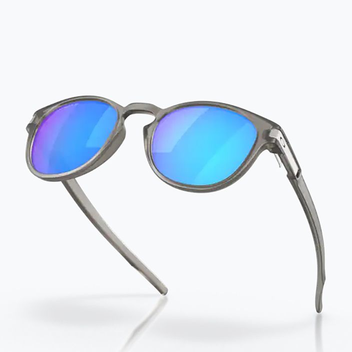 Oakley Latch matte graue Tinte/prizm Saphir polarisierte Sonnenbrille 9