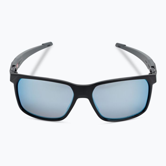 Oakley Portal X Sonnenbrille poliert schwarz/prizm tiefes Wasser polarisiert 3