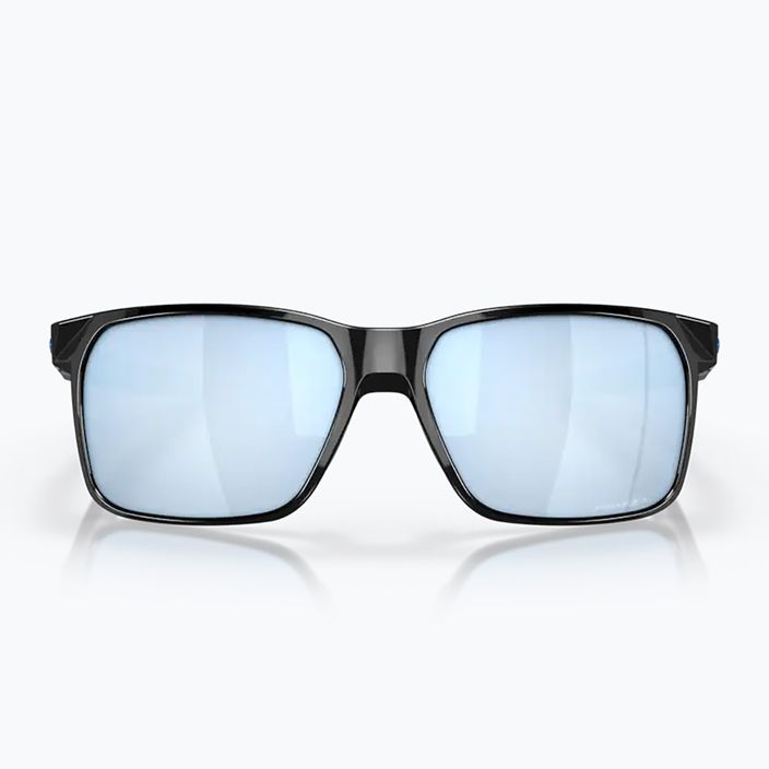 Oakley Portal X Sonnenbrille poliert schwarz/prizm tiefes Wasser polarisiert 7