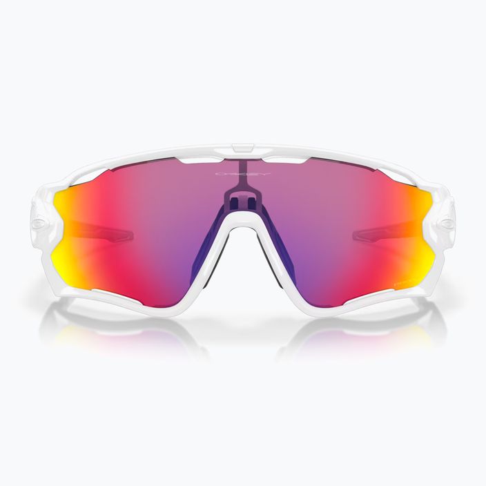 Oakley Jawbreaker Sonnenbrille poliert weiß/prizm Straße 2