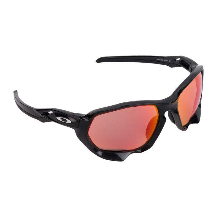 Oakley Plazma Sonnenbrille schwarz/rot 0OO9019