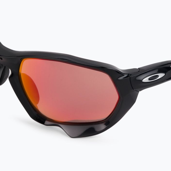 Oakley Plazma Sonnenbrille schwarz/rot 0OO9019 5
