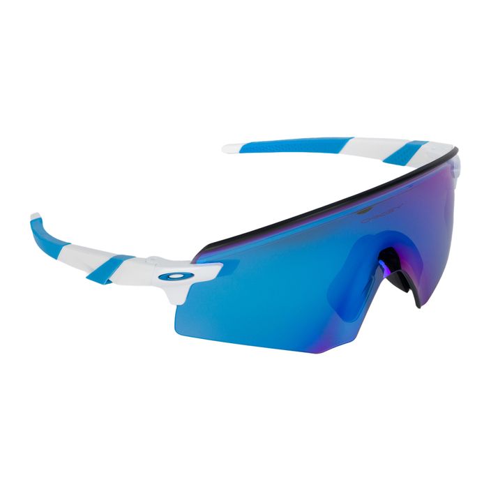Oakley Encoder Radfahren Brille weiß und blau 0OO9471