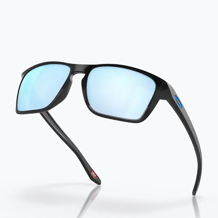 Oakley Sylas mattschwarz/prizm tiefes Wasser polarisierte Sonnenbrille 8