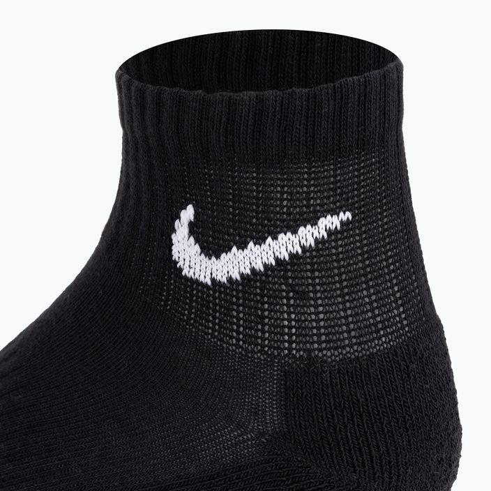 Nike Everyday Cushioned Knöchelsocken 3 Paar schwarz/weiss 3