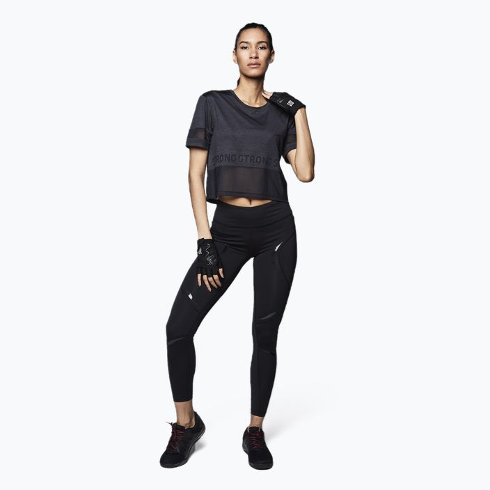 Damen Trainings-T-Shirt STRONG ID Varsity Style Knit schwarz Z1T02351 2
