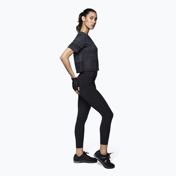 Damen Trainings-T-Shirt STRONG ID Varsity Style Knit schwarz Z1T02351 3