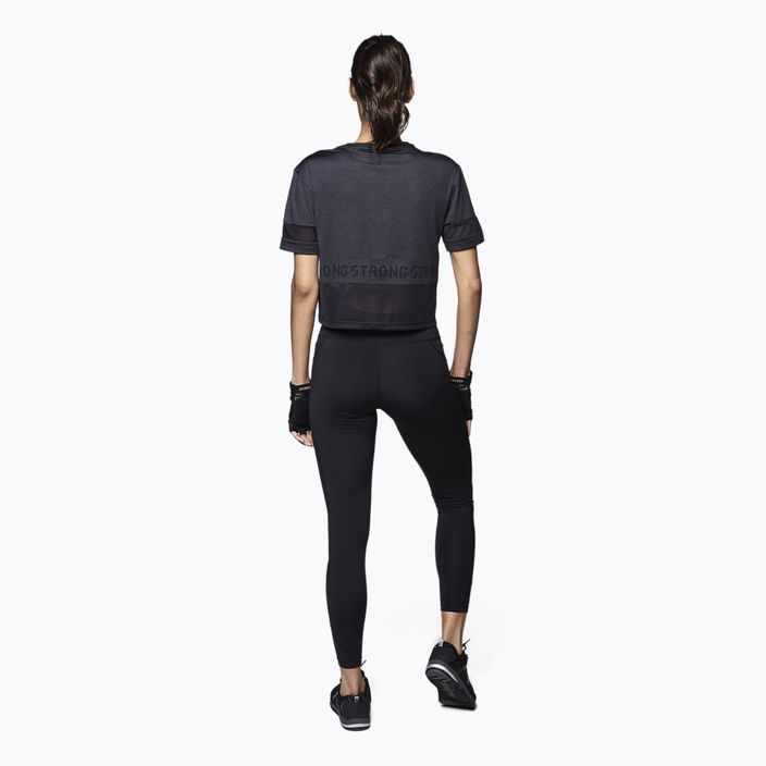 Damen Trainings-T-Shirt STRONG ID Varsity Style Knit schwarz Z1T02351 4