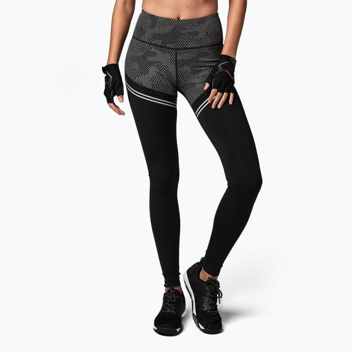Damen-Leggings STRONG ID Performance schwarz-grau Z1B01337 2