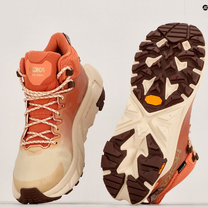 Damen-Trekking-Schuhe HOKA Trail Code GTX sonnengebacken/shortbread 17