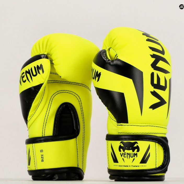 Venum Elite Boxing neo gelb Kinder Boxhandschuhe 10