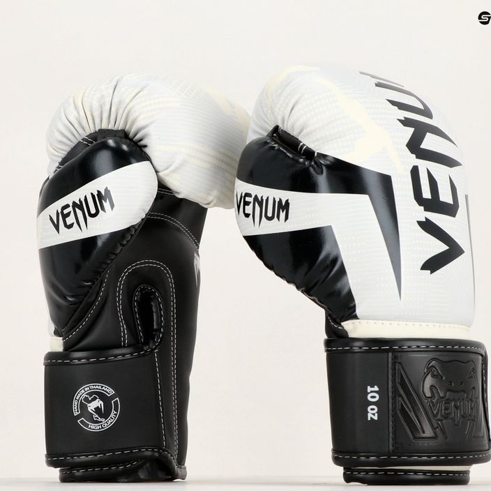 Venum Elite weiß/camo Boxhandschuhe 11