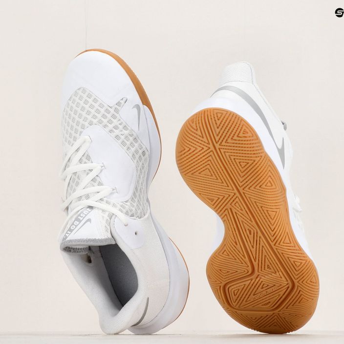 Nike Zoom Hyperspeed Court Volleyballschuhe SE Weiß/Metallic Silber Gummi 8