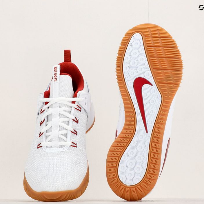 Nike Air Zoom Hyperace 2 LE Weiß/Team Crimson Weiß Volleyball Schuhe 8