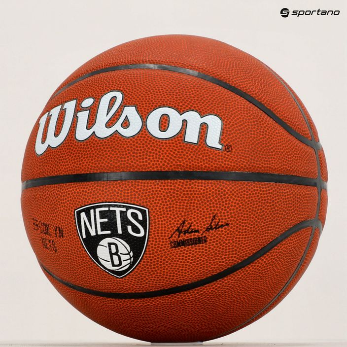 Wilson NBA Team Alliance Brooklyn Nets Basketball braun WTB3100XBBRO 6