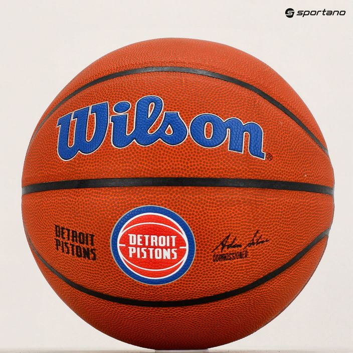 Wilson NBA Team Alliance Detroit Pistons Basketball braun WTB3100XBDET 6