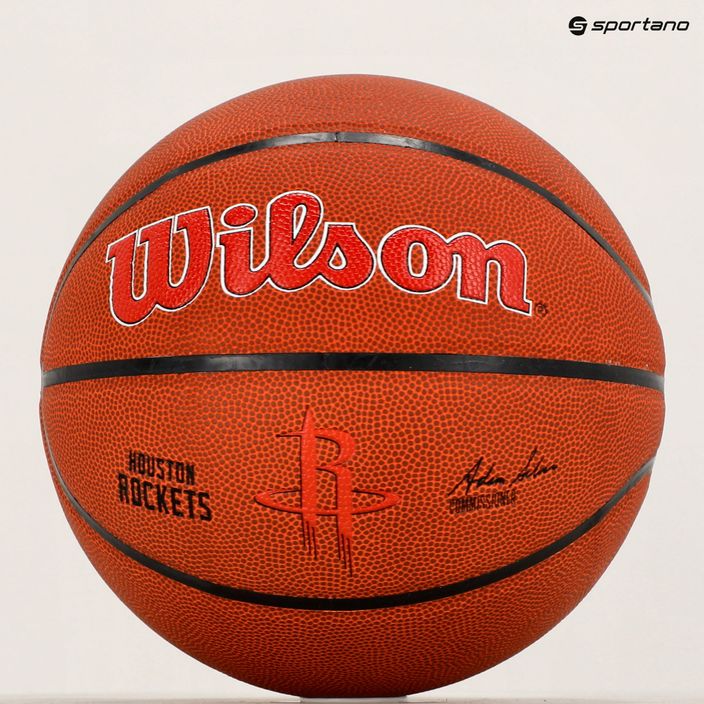 Wilson NBA Team Alliance Houston Rockets Basketball braun WTB3100XBHOU 6