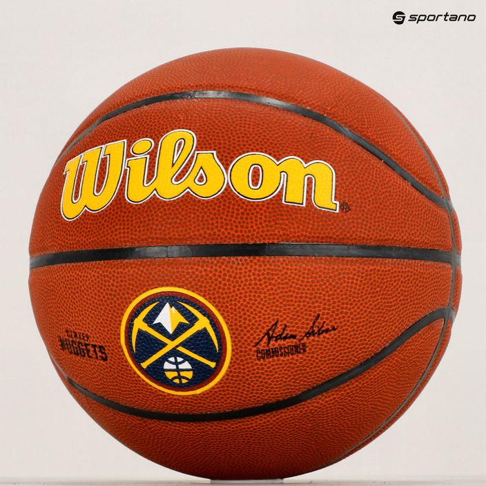 Wilson NBA Team Alliance Denver Nuggets braun Basketball WTB3100XBDEN 6