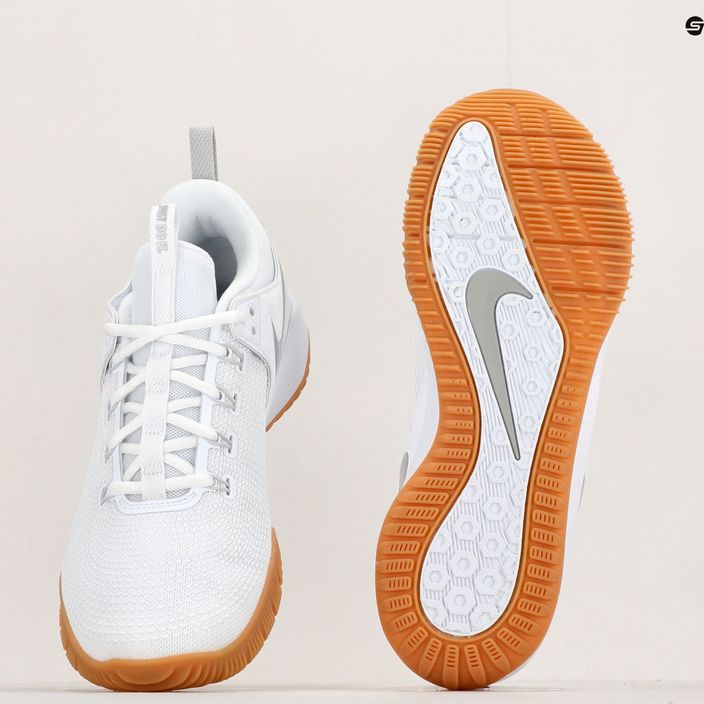 Nike Air Zoom Hyperace 2 LE Weiß/Metallic Silber Weiß Volleyball Schuhe 8