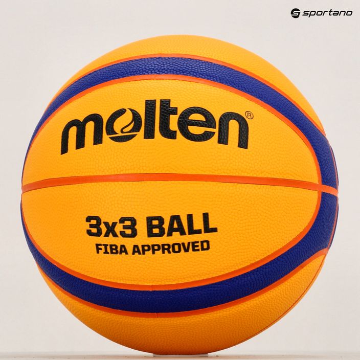 Molten Basketball B33T5000 FIBA 3x3 gelb/blau Größe 3 5
