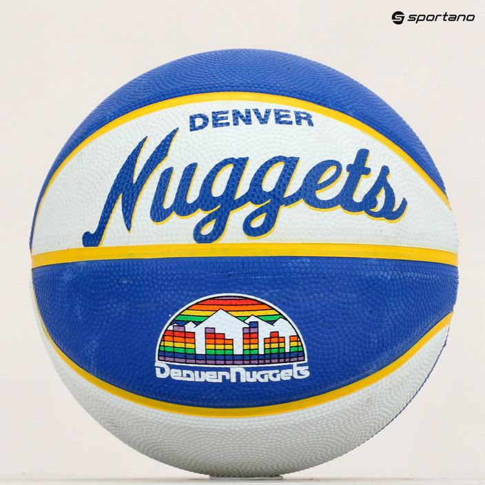 Wilson NBA Team Retro Mini Denver Nuggets Basketball blau WTB3200XBDEN 5