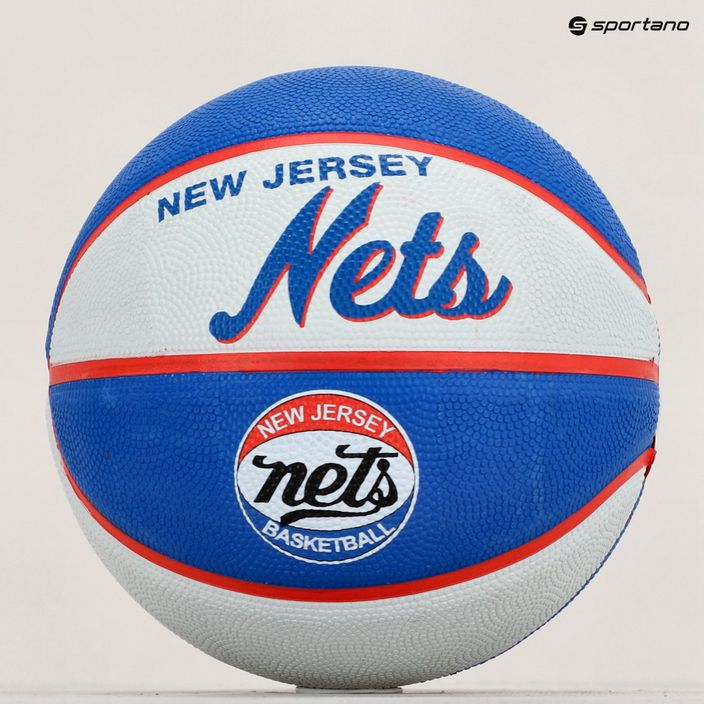 Wilson NBA Team Retro Mini Brooklyn Nets Basketball blau WTB3200XBBRO 5