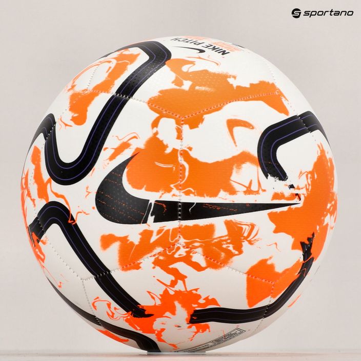Nike Premier League Fußball Pitch weiß/total orange/schwarz Größe 5 8