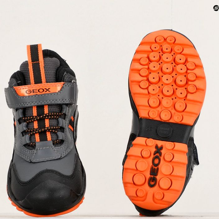 Geox New Savage Abx junior Schuhe dunkelgrau/orange 15