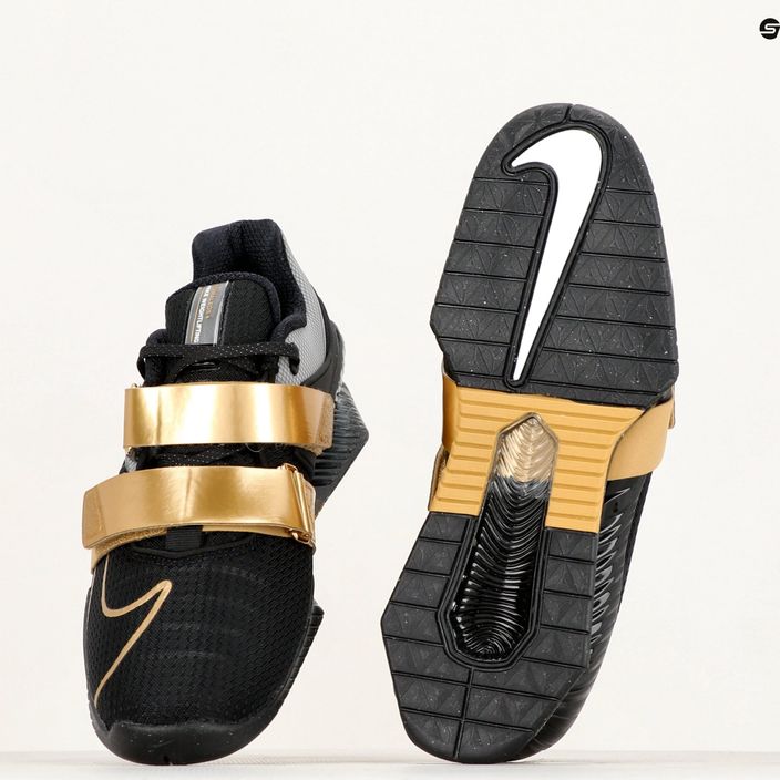 Nike Romaleos 4 schwarz/metallic gold weißer Gewichtheberschuh 8