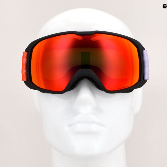 UVEX Xcitd CV S2 Skibrille schwarz matt/verspiegelt scharlach/colorvision grün 6