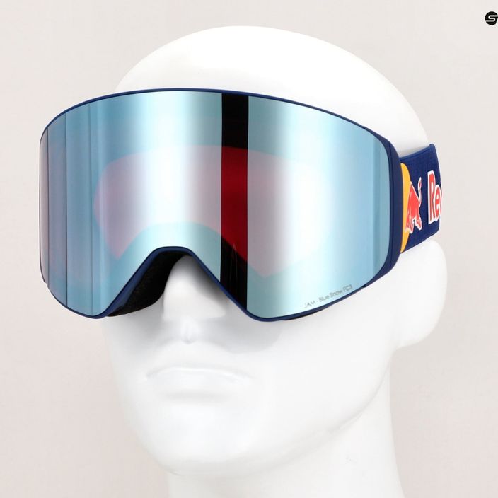 Red Bull SPECT Jam S3 Skibrille + Ersatzglas S2 matt blau/lila/blau spiegelnd/trüb Schnee 4