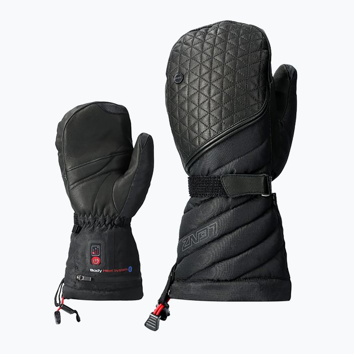 Beheizbare Skihandschuhe Damen Lenz Heat Glove 6. Finger Cap Mittens schwarz 126 7