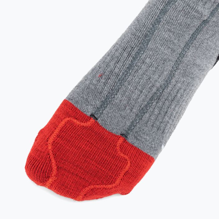 Lenz Heat Sock 5.1 Toe Cap Slim Fit grau/rot Skisocken 4