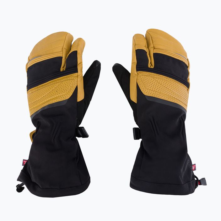 Beheizbare Skihandschuhe Lenz Heat Glove 8. Finger Cap Lobster schwarz-gelb 127 3