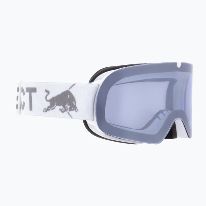 Red Bull SPECT Soar S1 matt weiß/weiß/rauch/silberne Spiegel-Skibrille