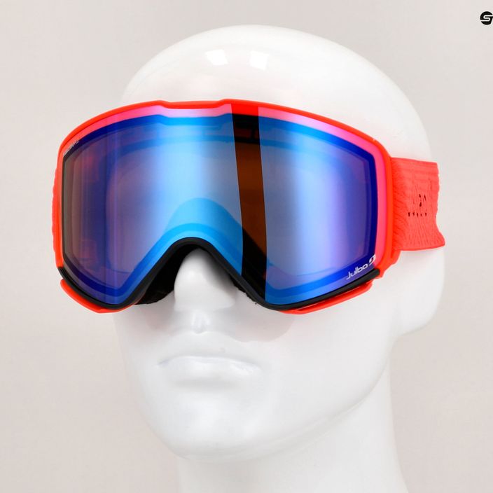 Julbo Quickshift Reactiv Polarisierte Skibrille rot/blinkend blau 7