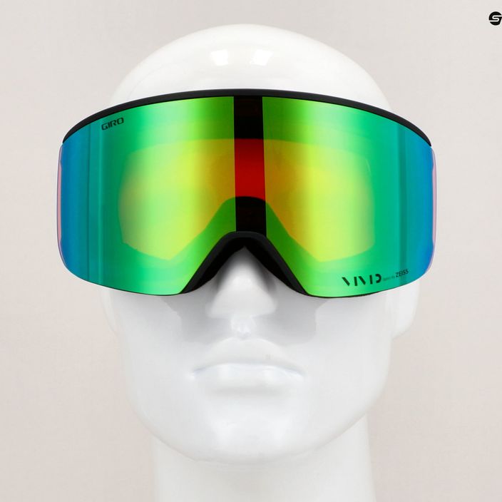 Giro Axis schwarz Wortmarke/Smaragd/Infrarot Skibrille 11