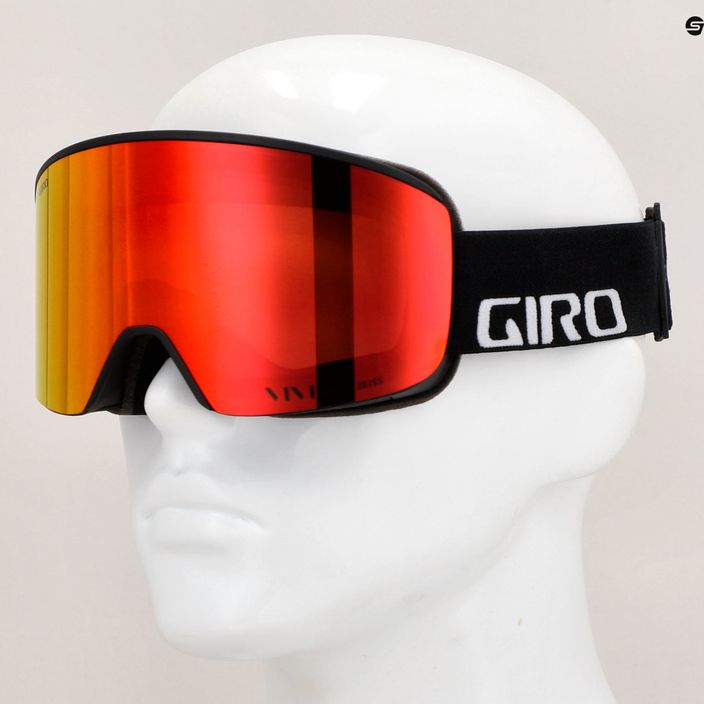 Giro Axis schwarz wordmark/ember/infrarot Skibrille 9