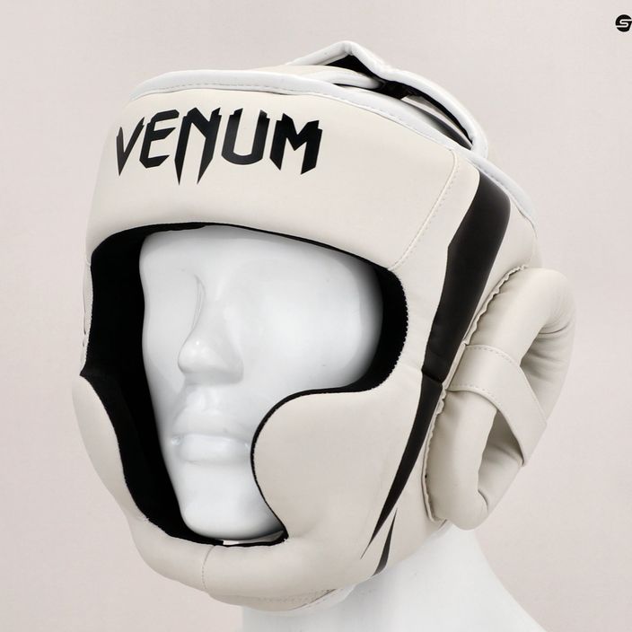 Venum Elite weiß/schwarzer Boxhelm 6